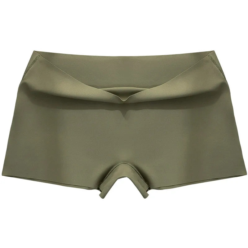 Women Low Waist Ice Silk Suji Seamless Boxer Panty