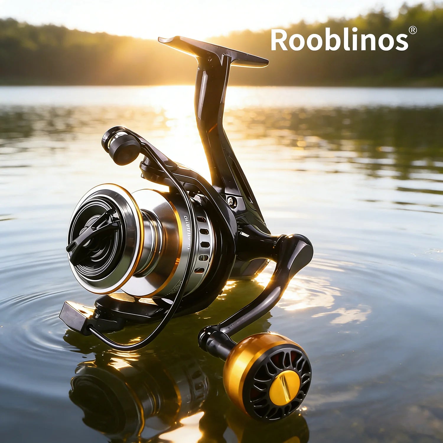 [Germany Stock] ROOBLINOS HEG Spinning Reel 5.2:1 Left Hand Plastic Body Fishing Reel