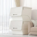 Large Storage Bins with Lids Storage Boxes Organizer Containers Baskets with Cover for Home Bedroom Closet Office Nursery