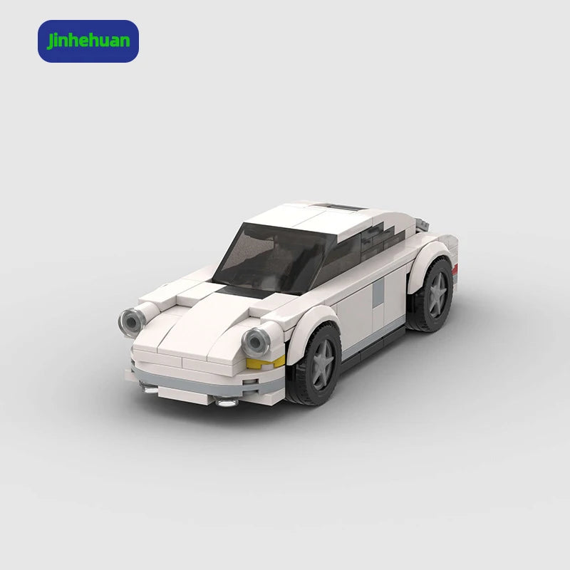 Sell Goods Wholesale Educational Plastic Moc Brick Toy White Toy Sport Car for Boys Toys Car Building Block Sets