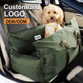 Luxury Waterproof Dog Car Seat Bed Comfortable Puppy Travel Pet Car Safety Buckle Customizable OEM Logo for All Season
