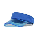 New Fashion Cool PVC Visor Hats with Elastic Band Sun Protection No Top Visors for Sports Cycling Travel