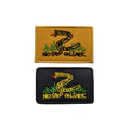 NO STEP on SNEK Free Will Slogan Rattlesnake Gadsden Flag Embroidery Badges Hook and Loop NO STEP on SNEK Patches