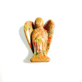 DIY Customized label crystal unakite hand carved crystal small angels figurines for pendant