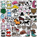 Bestseller Leopard Print Charm Shoe Wholesale Designer Shoe Charm Funny Animal Fashion Cowboy Girl Charm Shoe Accessories Bulk