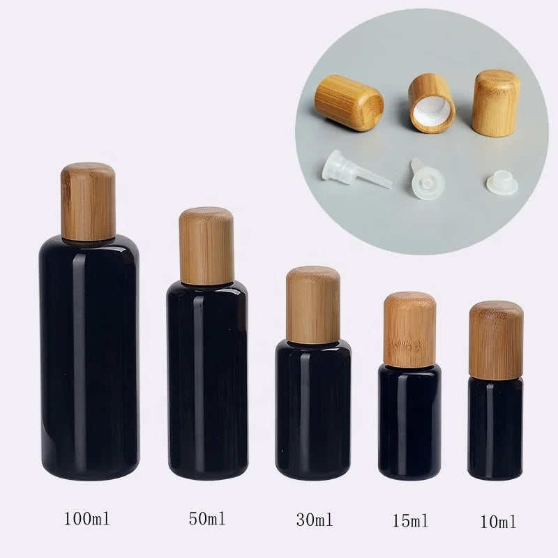 ultra Violet Glass Bottle 10 ml 15 ml 30 ml 50 ml 100 ml Black Glass Essential Oil Bottle