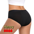 Plus Size Mid Waist Menstrual Underwear 95% Viscose 5% Spandex Multi Size Available