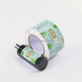 Factory-Direct Custom Aloe Vera Hair Scalp Label Stickers - Light Green Metallic Accent Self-Adhesive Roll Labels