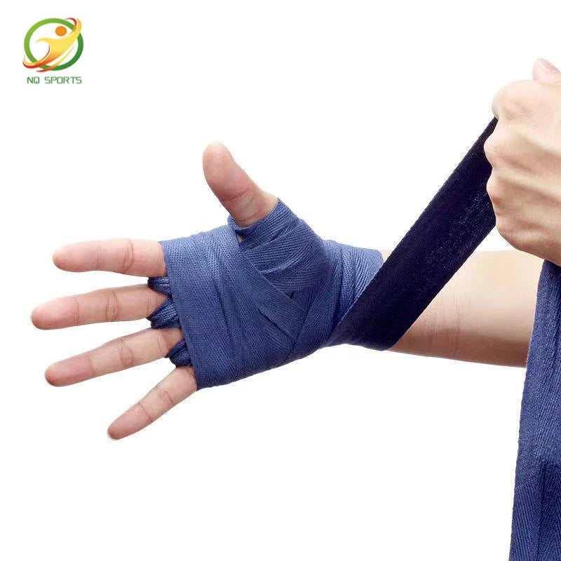 NQ SPORTS Custom Logo Low Price Inner Fitness Elastic Easy Cotton Tape Boxing Hand Wraps