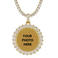 DUYIZHAO Hip Hop Jewelry Fashion Certificate Photo Frame Picture Pendant With Personalized Tennis Chain