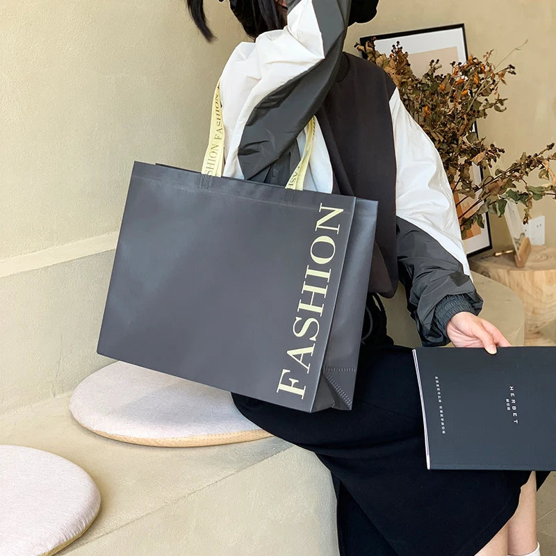 PP Carry Bottom Gusseted Wenzhou Vest Polypropylene Lamination 90 Gsm Tote D Cut Non-Woven Nonwoven Shopping Bag 32*27*10cm