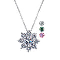Classic Jewelry 925 Sterling Silver Moissanite Pendant Necklace With GRA Certificate for Women Cultivated Diamonds Necklace