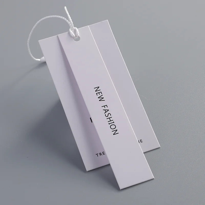 2023 New Garment T-shirt Sewing Number Cotton Soft Clothing Tags hang Tag Luxury