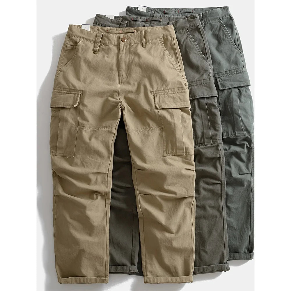 OEM Custom Cargo Mens Elastic Waist Pants Casual Trousers Sweats Cargo Jogger Pants Pants With Pockets