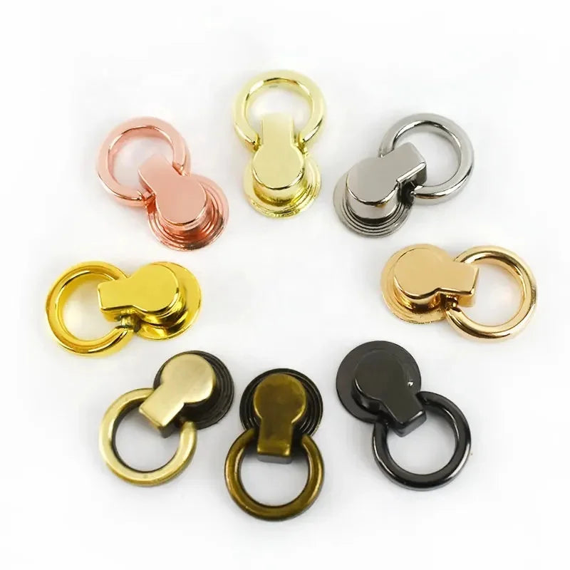 Deepeel KY252 8mm Alloy Rivet Screw Swivel Handbag Side Clip Buckle Nail Button Leather Chain Snap Hanger Hook Bags Accessories