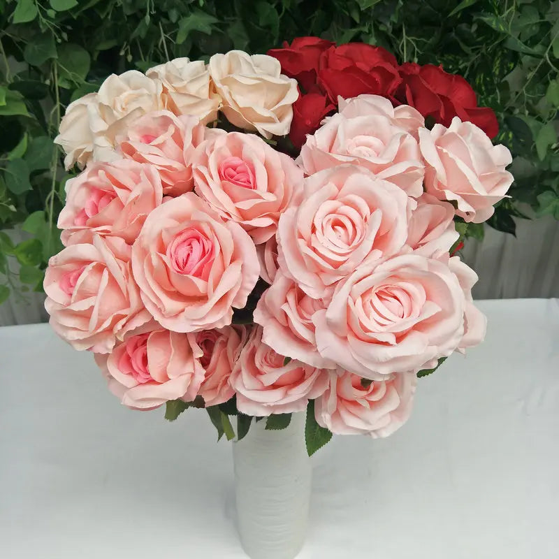 SPR Modern Bridal Bouquet Floral Arch Artificial Latex Orchid Rose Wedding Home Decoration Silk Arrangement Custom Colors Peony