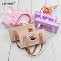 Gift Lash Packaging Box with Ribbon Make Your Own logo Eyelash Packaging Box Private Label Shopping Bag Style Lash Boxes