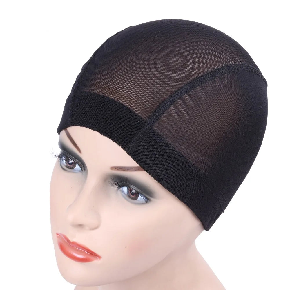 Glueless Hair Net Wig Cap for Making Wigs Spandex Net Elastic Dome Cap Mesh Dome Cap