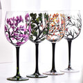 Factory Hot Selling Hand-painted Pattern Four Seasons Tree Glass Juice Cup