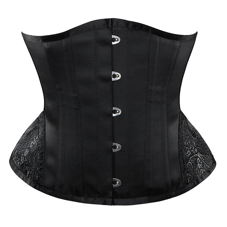 5 Buttons Underbust Corset Women Vintage Waist Cinchers 14 Steel Boned Cupless Bustier Corselet