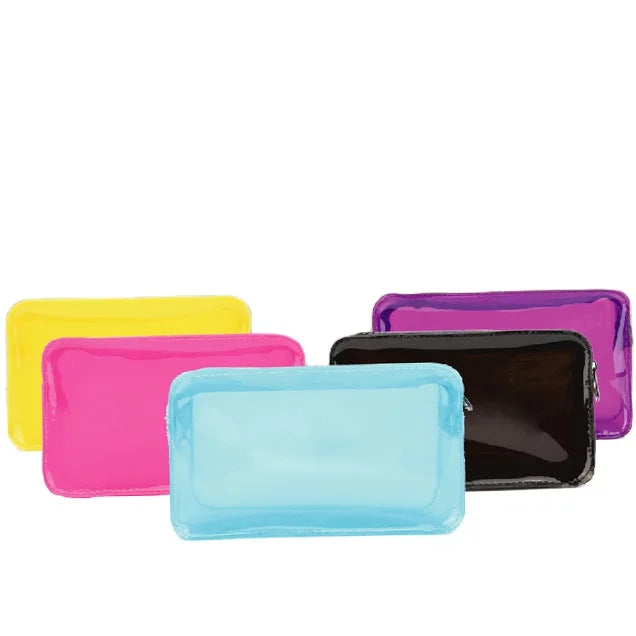 Fashion Lady Makeup Bag Cosmetics Bag Pu Zipper Makeups Bag Manufacturers Wholesale OEM TPU Metal Zipper Letter China Travel