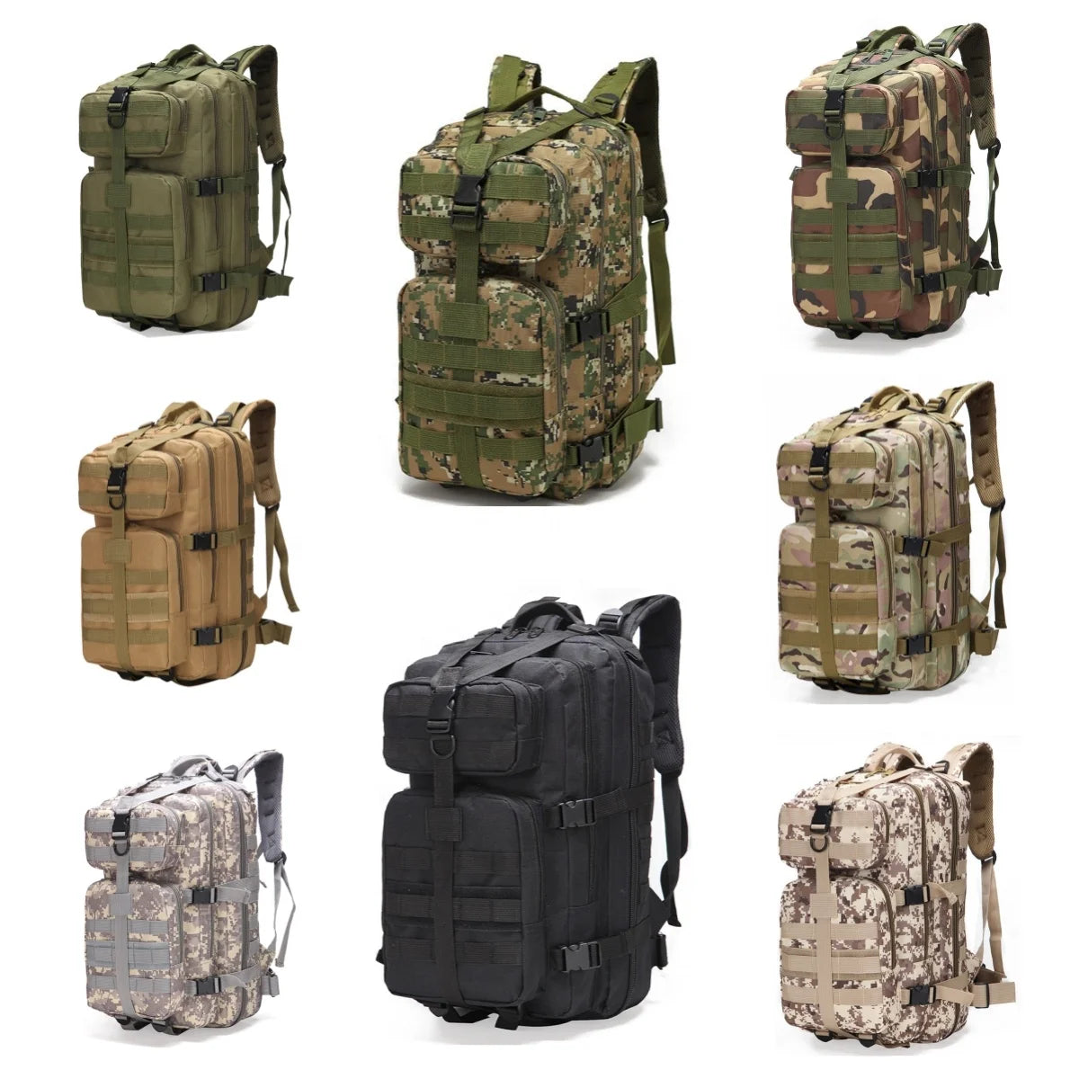 Molle Riding Lifesaving Molle System 35L Tactical Molle Backpack for Outdoor