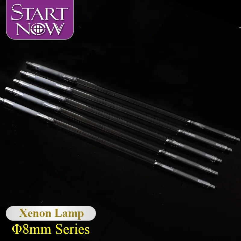 Xenon 8*125*270 Laser Tube Xenon Short Arc Lamp Flash Laser Pulsed Lamp for Welding Machine Parts Laser Accessory YAG Xenon Lamp