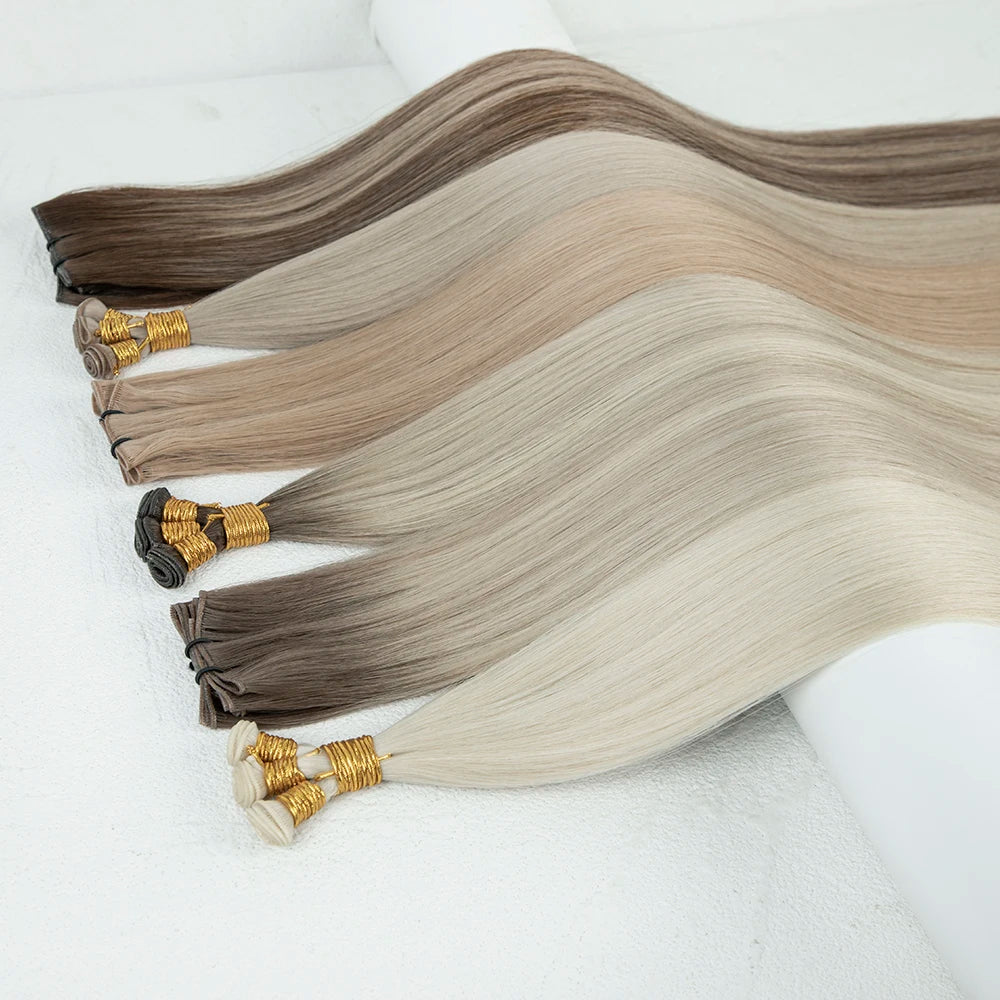 LeShine Hair New Design Invisible 100% Genius Weft Human Hair Extension Genius Weft