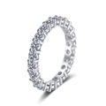 Simple Design Cubic Zirconia Jewelry Dainty 925 Sterling Silver Engagement Luxury Moissanite Rings for Women
