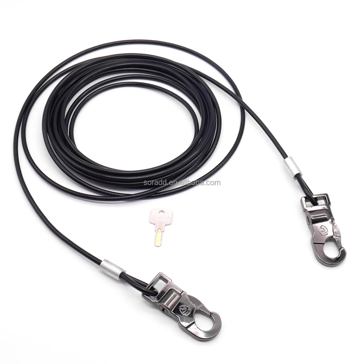 Premium Galvanized Steel Wire Rope Zinc Alloy Dog Tie-Out Cable Heavy Duty Chain Leashes Lace Decoration Solid Pets Lead Cable
