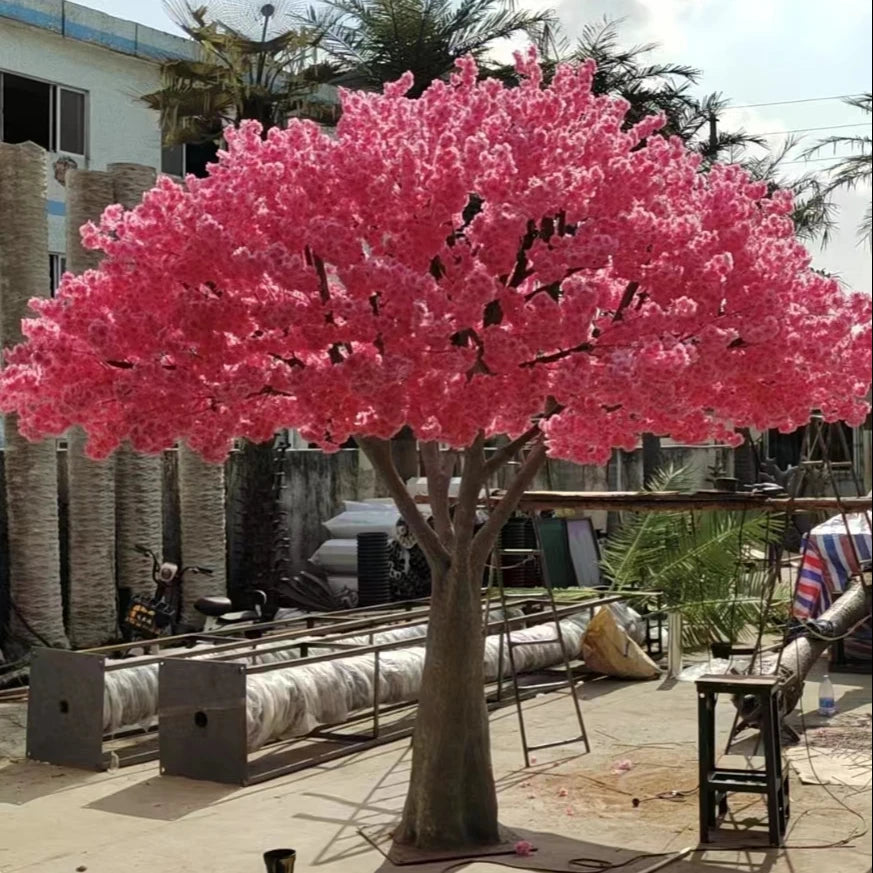 Cherry Blossom Tree Outdoor Blossom Pink Artificial Tree Wedding Decoration Table Restaurant Decoration Blossom Tree