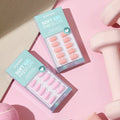 BTArtbox Plain Solid Color Summer Press on Nails En Gel Faux Ongles Wholesale Short Reusable Soft Gel False Fake Nails Press on