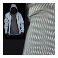 New Design Smart High Visible Light Reflective Black Mesh Laundry Bag Fabric for Outdoor Safety Windbreaker Jacket Clothing
