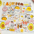 30pcs/box Self-adhesive Boxed Stickers Nap Time Cute Bottoming Handbook Decorative Material