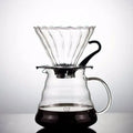 Top Quality Pour Over Espresso Dripper Glass Reusable Coffee Strainer Coffee Filter Crystal Tea Cup