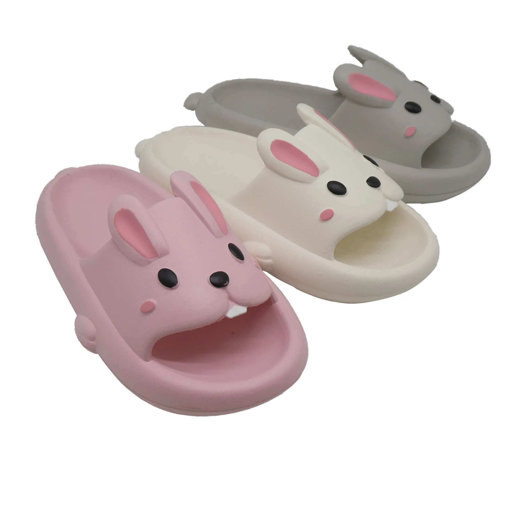 2024 Open Women's Sandals Cute Rabbit Shape for Summer Spring Indoor and Outdoor Slipper