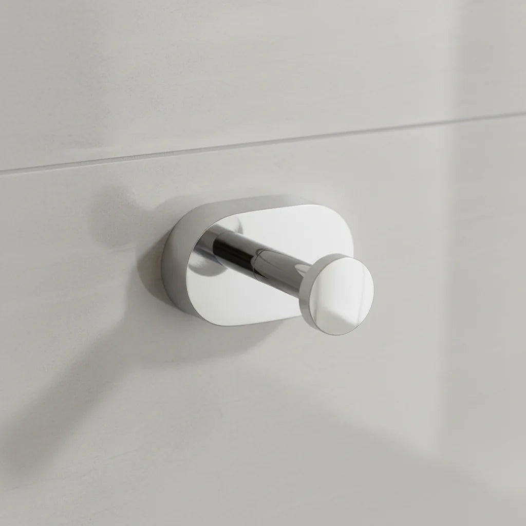 Zinc Alloy Modern Bathroom Accessories Towel and Robe Hook Single Wall Mounted Hanging Hook