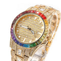 2021 Hip Hop New Style Iced Out Bling Zircon Statement Quartz Watch for Gift