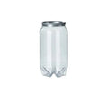 Customized PET Cans Transparent Aluminum Lids 250ml 1000ml Sizes for Beverages Energy Drinks Including Juice Soda Coffee Tea