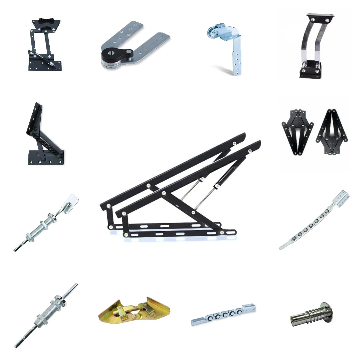 Chrome Folding Sofa Bed Hinge Accessories Zinc Adjustable Sofa Hinge Accessories Multifunctional Furniture Hardware Accessories