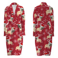 Wholesale Flannel Nightgown Couple's Thick and Elongated Nightgown Mens and Women's Sleepwear