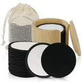 Biodegradable Private Label Reusable Washable Bamboo Charcoal Organic Cotton Makeup Remover Pads Bamboo Box Set