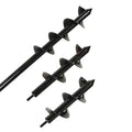 Garden Plant Drill Bits Hexagon Shank for Home Outdoor Courtyard Spiral Auger Black 4*22cm for Digging Earth Planting Loose Soil