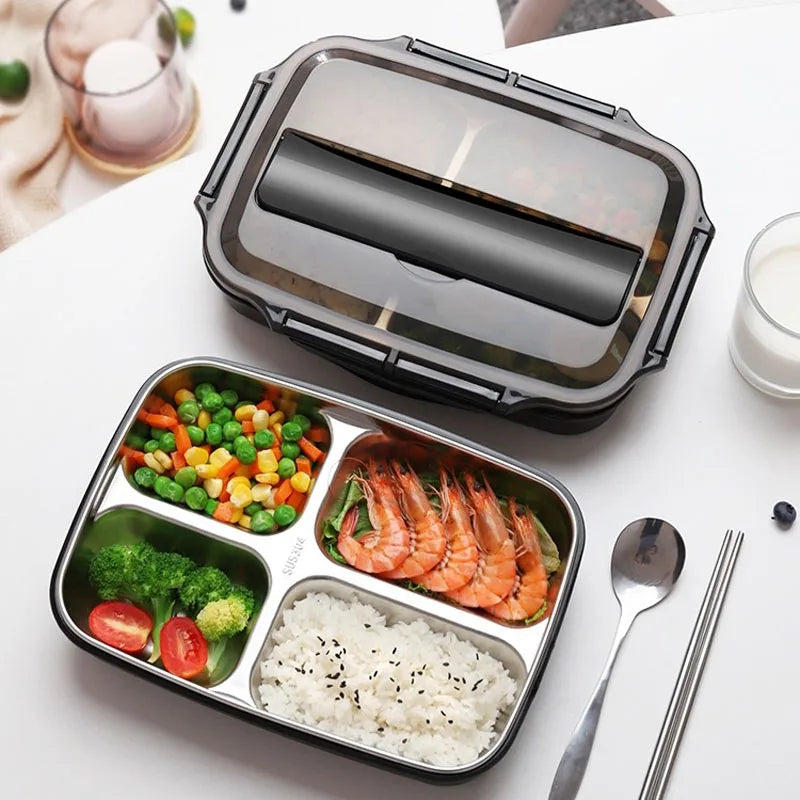 304 Stainless Steel Leakproof Lunch Box Warmer Heating Stainless Steel Lunch Box Food