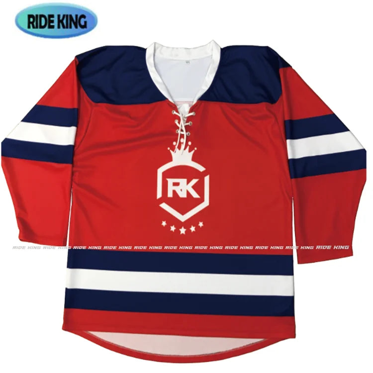 Custom Ice Hockey Jersey Team Uniform Manufacturer Apparel Quick Dry Breathable Sublimation Polyester Club Private