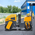 High Efficiency Industrial Hydraulic Mini Road Roller Double Drum Compactor with Pump and Motor Vibratory Soil Compactor