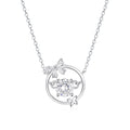 Tarnish Free 925 Sterling Silver CZ Necklace Rhodium Plated Long Lasting Shine