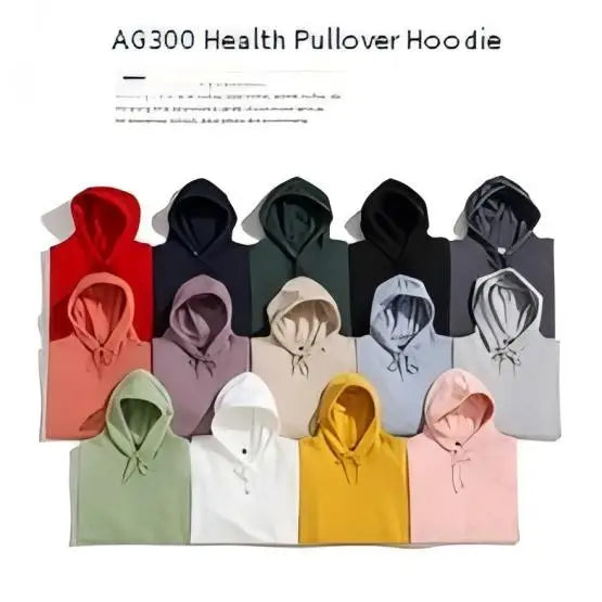 US/EU Size Thick Cotton Hoodies with Puff Embroidery and Custom Logo Solid Pattern Hooded Collar Plain Dyed for Autumn