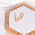 Best Selling 18K Pure Gold Drop Earrings Zircon Vintage Style Fine Jewelry for Weddings Parties Gifts Made Brass Copper Alloy