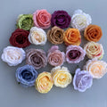 YOPIN-1631 Large Fake Rose Head 10CM Artificial Silk Flower Heads for Wedding